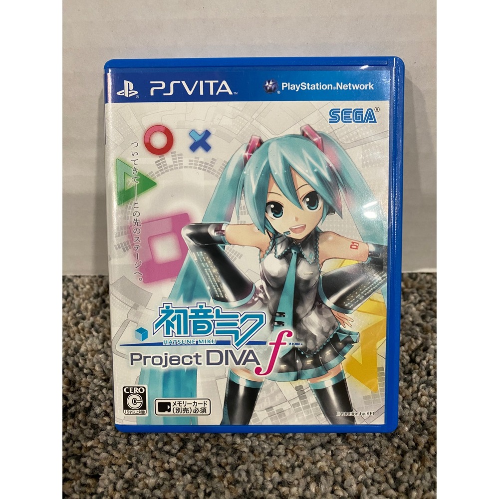 Sega Hatsune Miku Project DIVA f PS Vita Japanese Import Excellent Rhythm Game